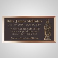 Resurrection Bronze Plaque