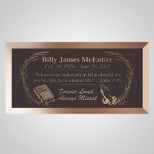 Holy Bible Bronze Plaque