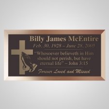 Eternity Cross Bronze Plaque