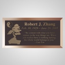 Zen Bronze Plaque