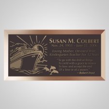 Cruise Bronze Plaque