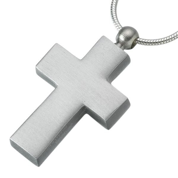 Pewter Cross Cremation Jewelry
