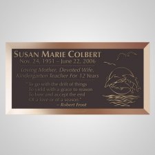 Deep Blue Sea Bronze Plaque