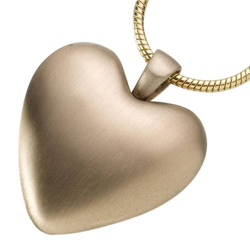 Bronze Heart Keepsake Pendant