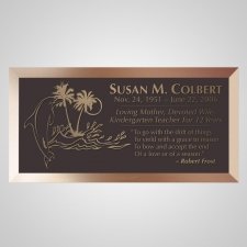 Dolphin Island Bronze Plaque