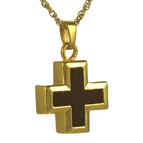 Onyx Mini Cross Keepsake Pendant II