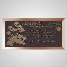 Carnations Bronze Plaque