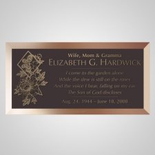 Forever Bronze Plaque