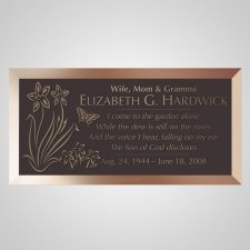 Graceful Bronze Plaque
