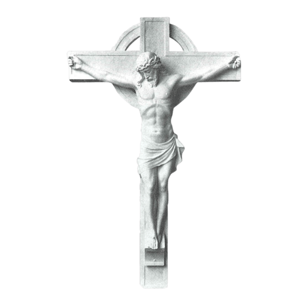 Classic Crucifixion Granite Statue III