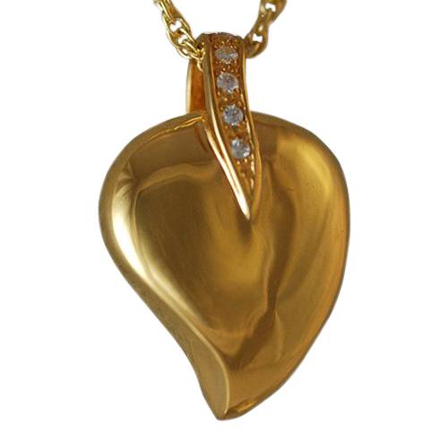 Indented Heart Keepsake Pendant II