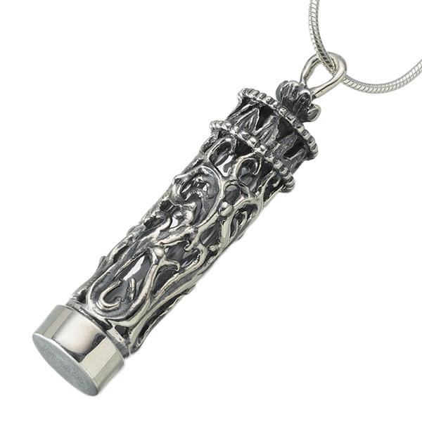 Antique Glass Filigree Cremation Pendant