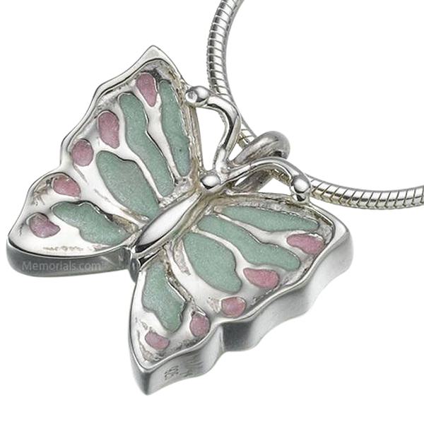 Butterfly Cremation Keepsake Pendant