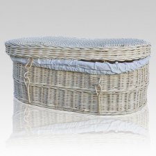 Beba Rattan Green Child Casket
