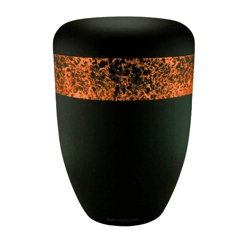 Speckled Orange Biodegradable Urn