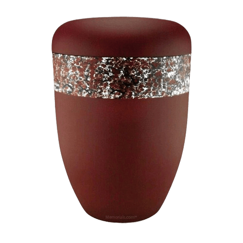 Scarlet White Biodegradable Urn