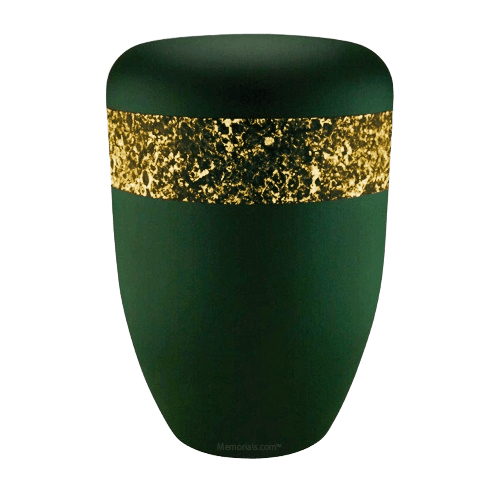 Emerald Gold Biodegradable Urn