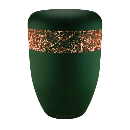 Emerald Orange Biodegradable Urn