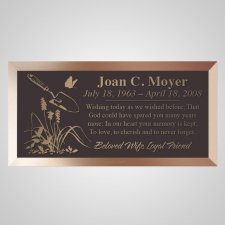 Green Thumb Bronze Plaque