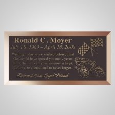 Motorcycle Bronze Plaque