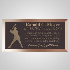 Homerun Bronze Plaque