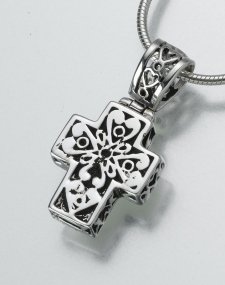 Filigree Cross Pet Memorial Jewelry