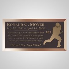 Touchdown Bronze Plaque