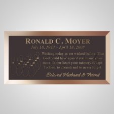 Bowling Pins Bronze Plaque