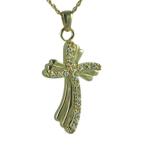 Curved Cross Memorial Jewelry II