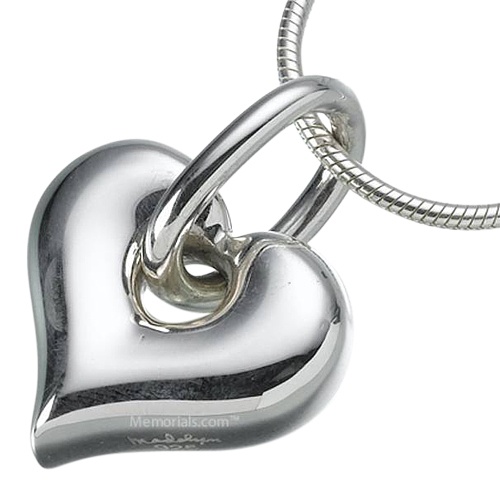 Loop Heart Keepsake Pendant