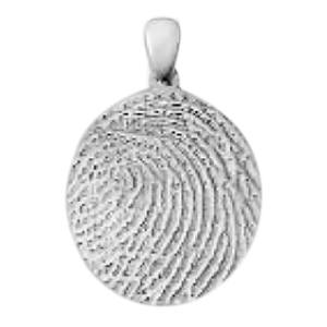 Large Finger Sterling Silver Print Keepsakes