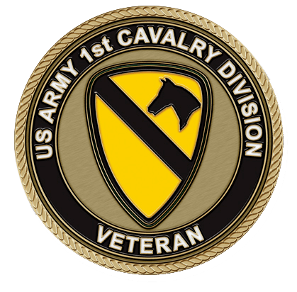 1st Cavalry Veteran Large Medallion
