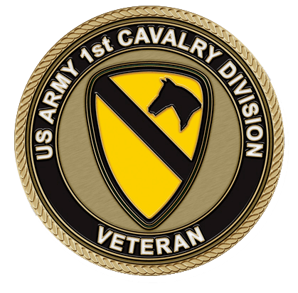 1st Cavalry Veteran Small Medallion