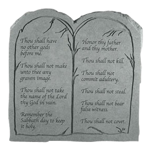 The Ten Commandments Tablet