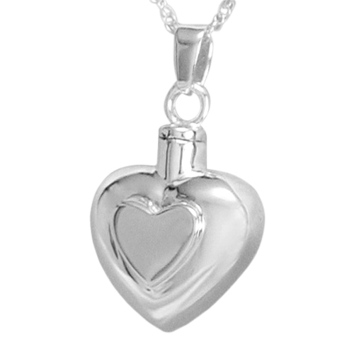 Double Heart Keepsake Pendant III