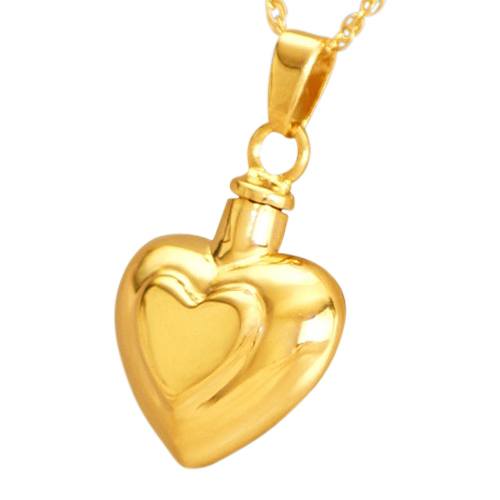 Double Heart Keepsake Pendant II