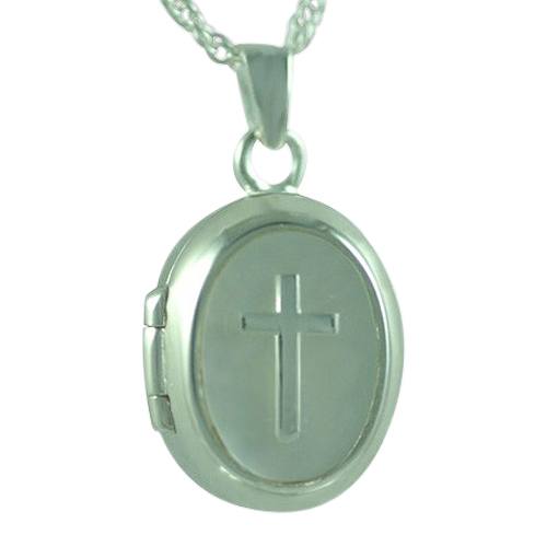 Cross Locket Keepsake Pendant