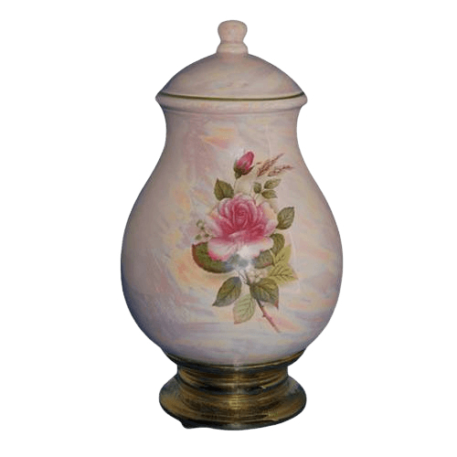 Tivoli Pink Ceramic Cremation Urn