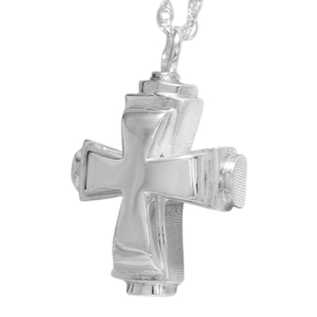 Round Cross Cremation Jewelry