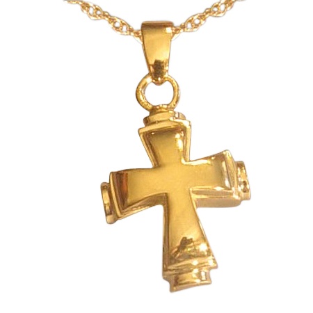 Round Cross Cremation Jewelry II