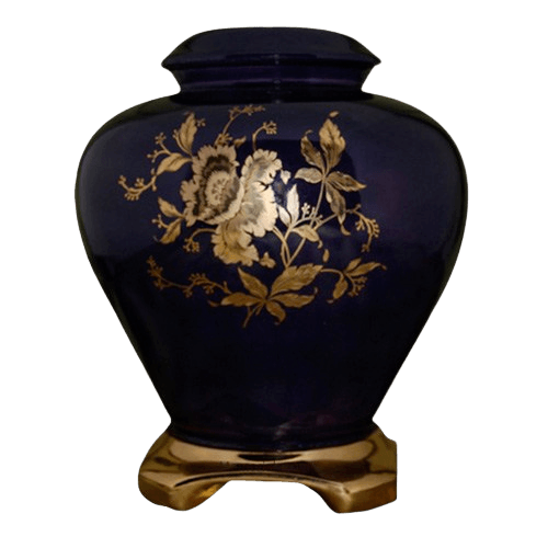 Classic Purple Ceramic Oversized Urn