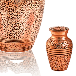 Antique Copper Keepsake Cremation Urn