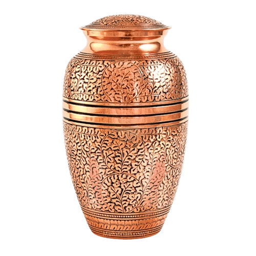 Antique Copper Cremation Urn