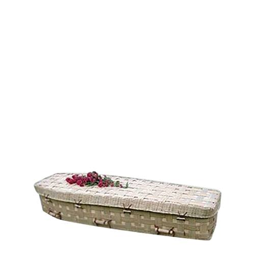 Trelis Bamboo Green Casket