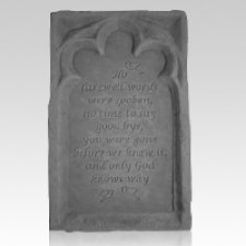 No Farewell Words Pet Memory Stone