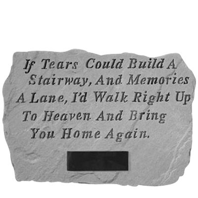 If Tears Could Build Personalized Stone