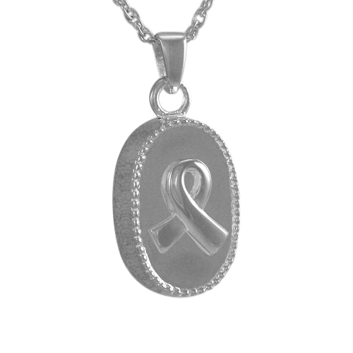 Oval Ribbon Keepsake Pendant