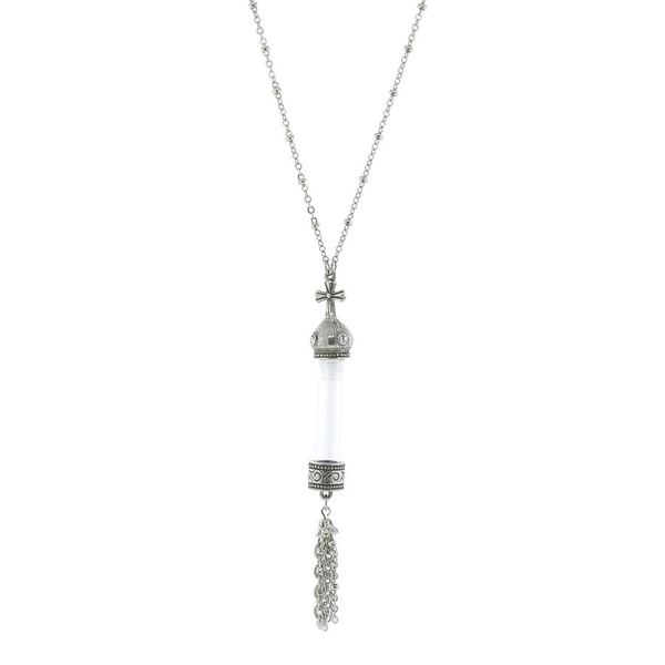 Cross Tassel Cremation Pendant