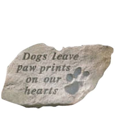 Dogs Leave Pawprints Stone