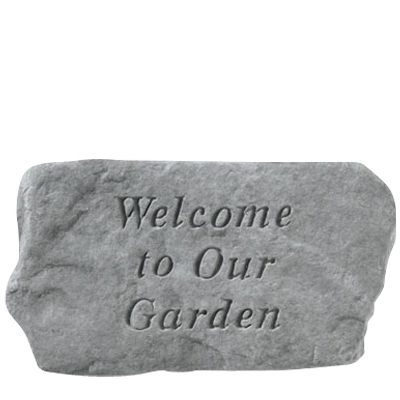 Welcome To Our Garden Stone